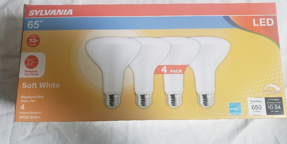 Sylvania LED BR30 65W Indoor/Outdoor Soft White